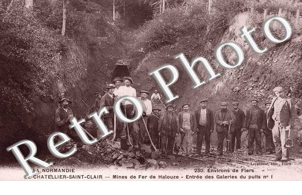 mines de fer de Halouze, entree des galeries du puit n°1