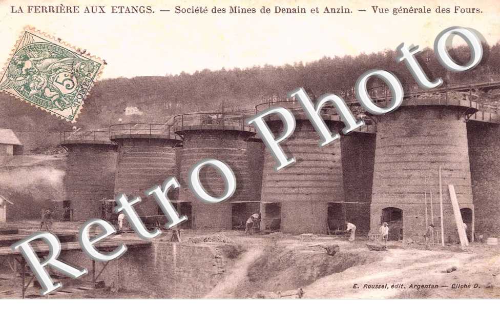 ste des mines de Denain et Anzin - vue generale des fours