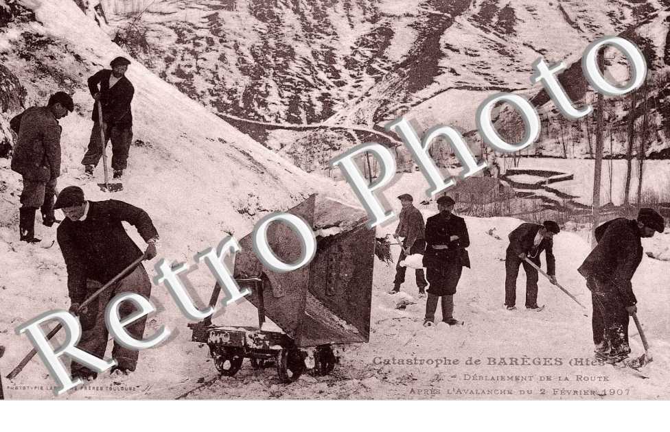 catastrophe de Bareges Apres l&#039;avalanche du 2 fevrier 1907