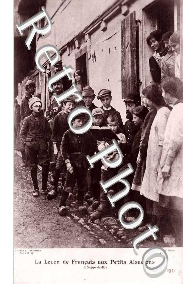 la lecon de Francais aux Petits Alsaciens