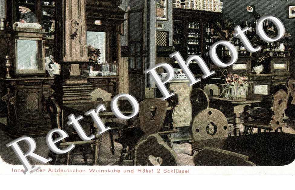 Inneres der altdeutschen weinstube und hotel 2 schlussel
