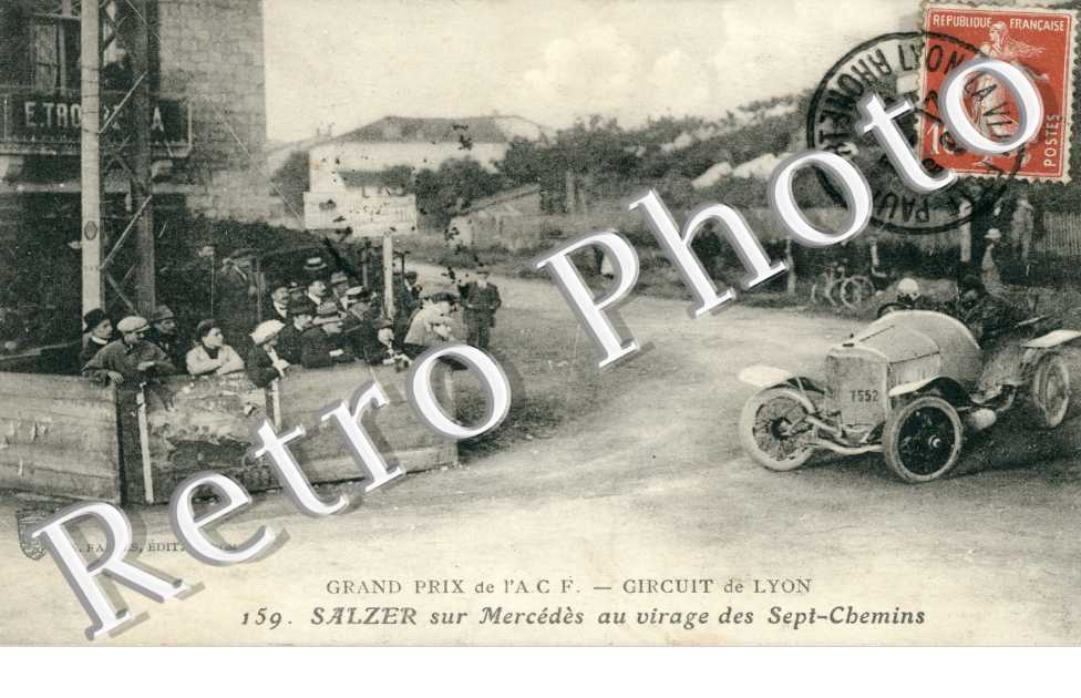 Prix de l'A.C.F. - Circuit de Lyon - Salzer sur Mercedes au virage des Sept-Chemins