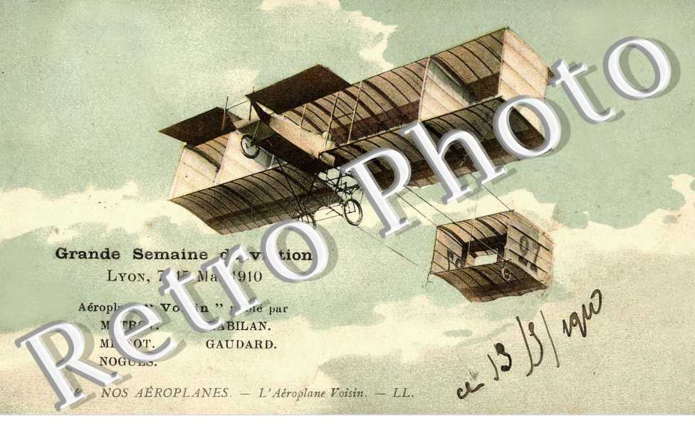 GRANDE SEMAINE D'AVIATION aeroplane " Voisin "