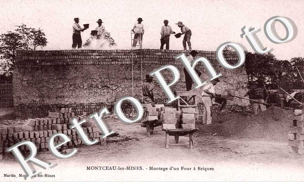 Montage d'un four a briques
