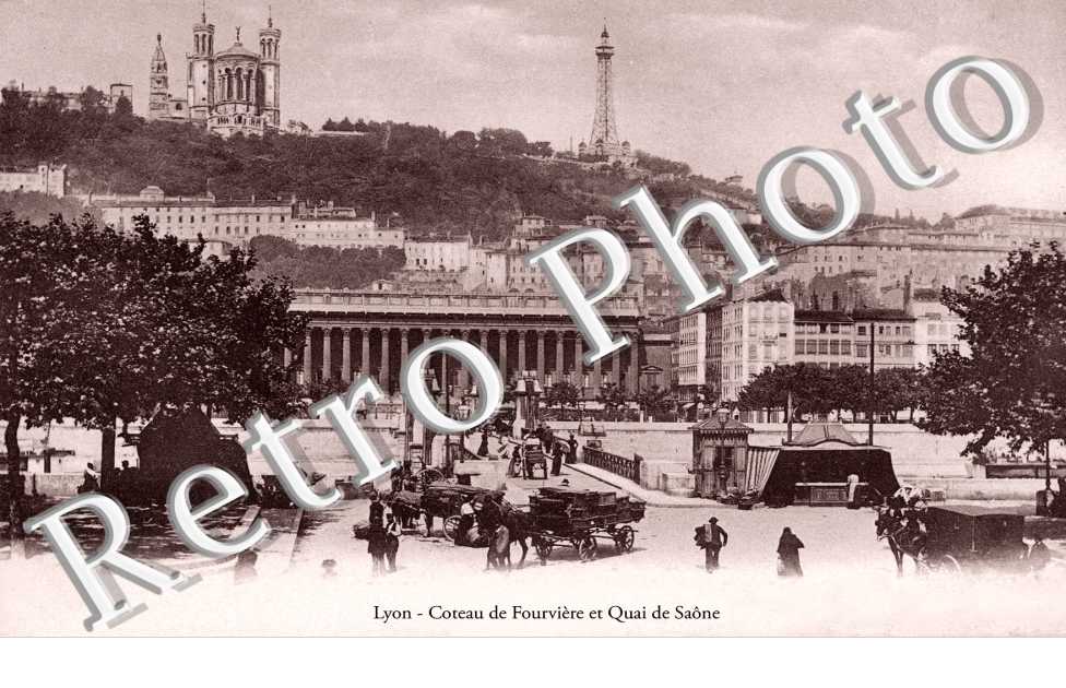 COTEAU DE FOURVIERE ET QUAI DE SAONE