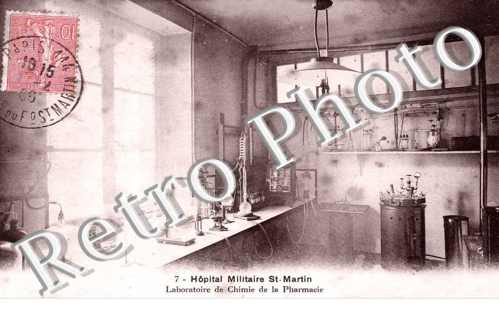 Hopital Militaire Saint Martin, laboratoire de Chimie de la Pharmacie