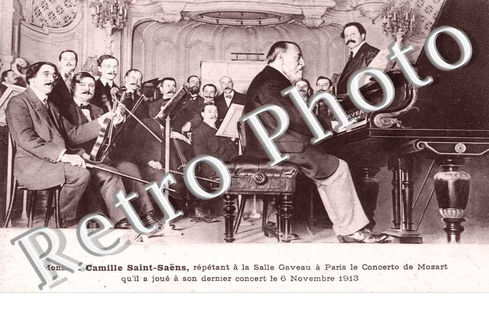 Monsieur Camille Saint SaÃ«ns repetant a la Salle Gaveau