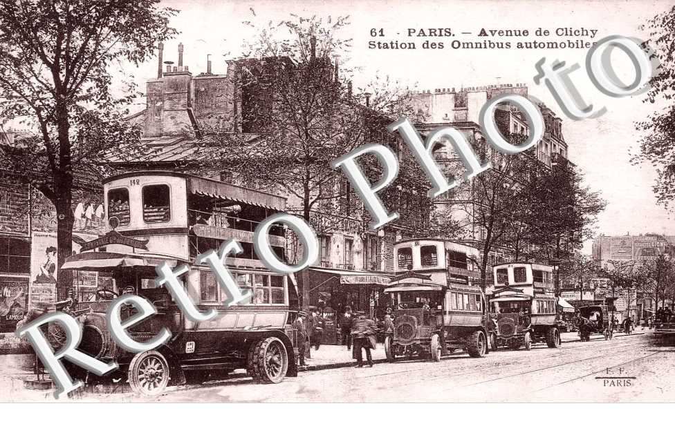 Avenue de Clichy, Station des Omnibus automobiles