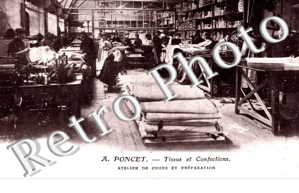 42 rue d'Avron - A. Poncet, Tissus et Confections, Atelier de Coupe et Preparation