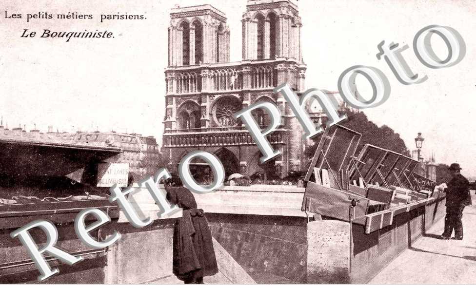 les Petits metiers parisiens  Le Bouquiniste NOTRE DAME
