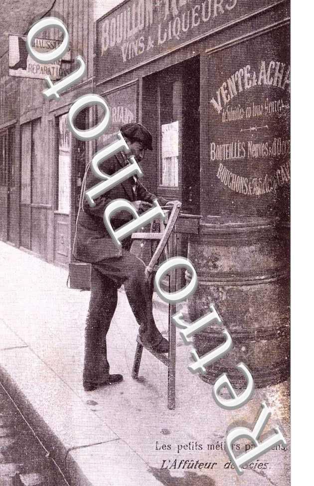 Les petits metiers parisiens L&#039;affuteur de scies