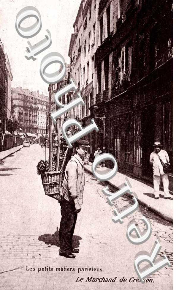 Les petits metiers parisiens Le Marchand de Cresson