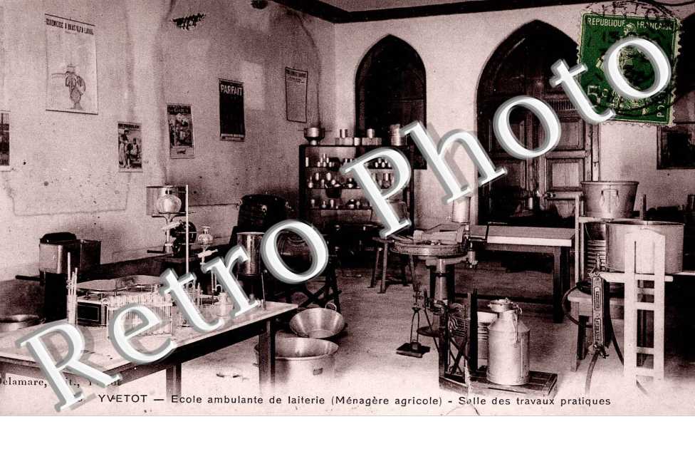 Ecole ambulante de laiterie (menagere agricole) - salle des travaux pratiques