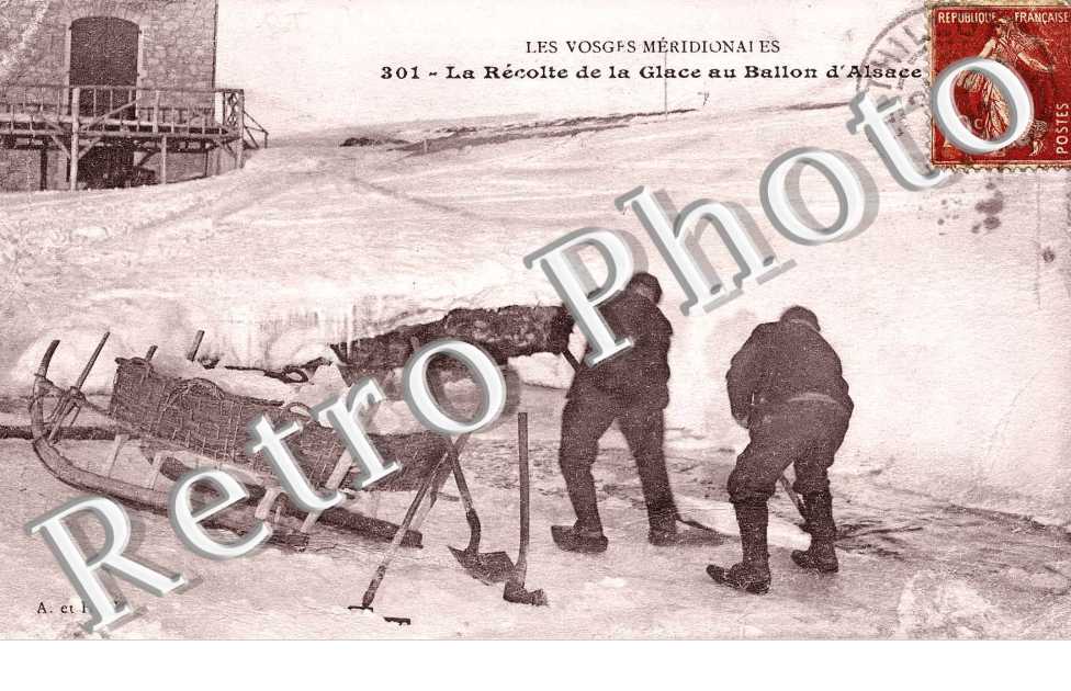 La recolte de la glace au ballon d'Alsace