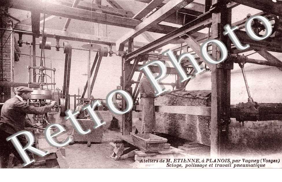 Atteliers de M. Etienne  Sciage, Polissage et travail pneumatique