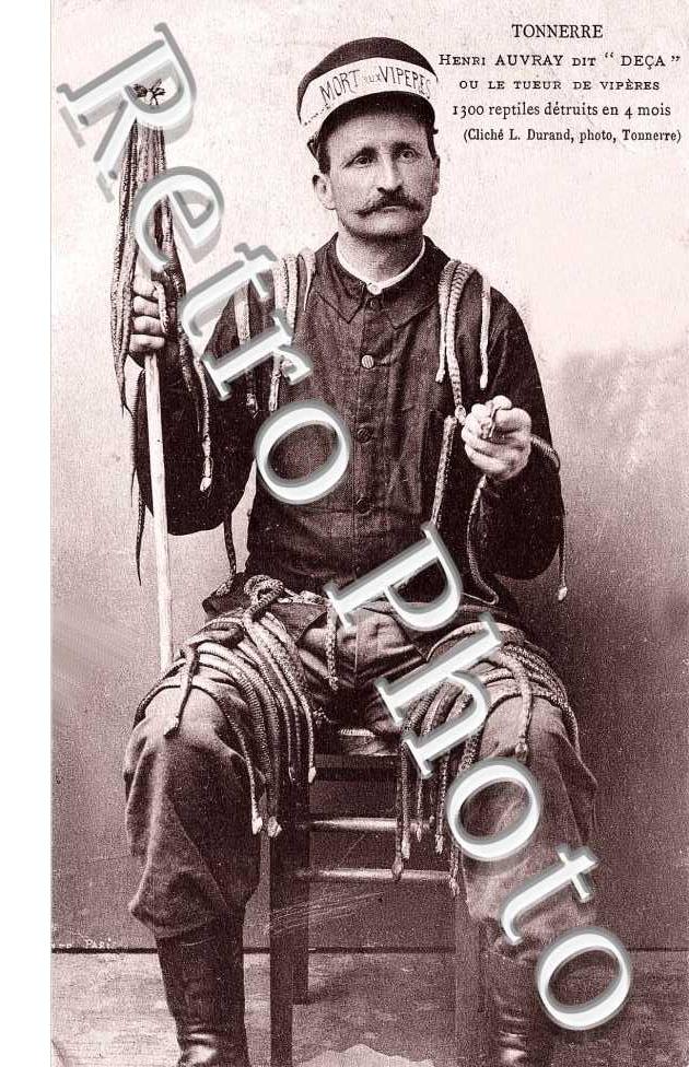 Henri Auvray dit "Deca" ou "le tueur des viperes" (personnage insolite)