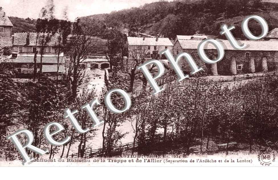 le confluent du ruisseau de la Trappe et de l&#039;Allier