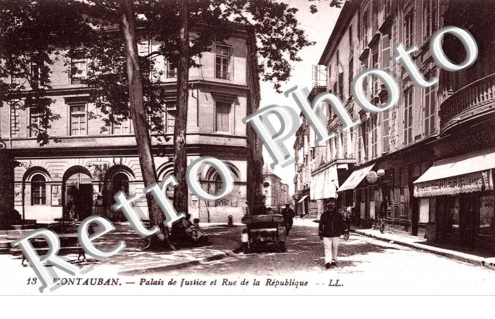 Palais de Justice et rue de la Republique