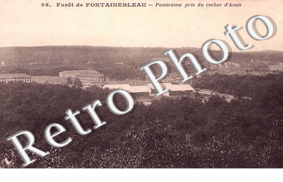 Foret de Fontainebleau - Panorama pris du rocher d&#039;Avon