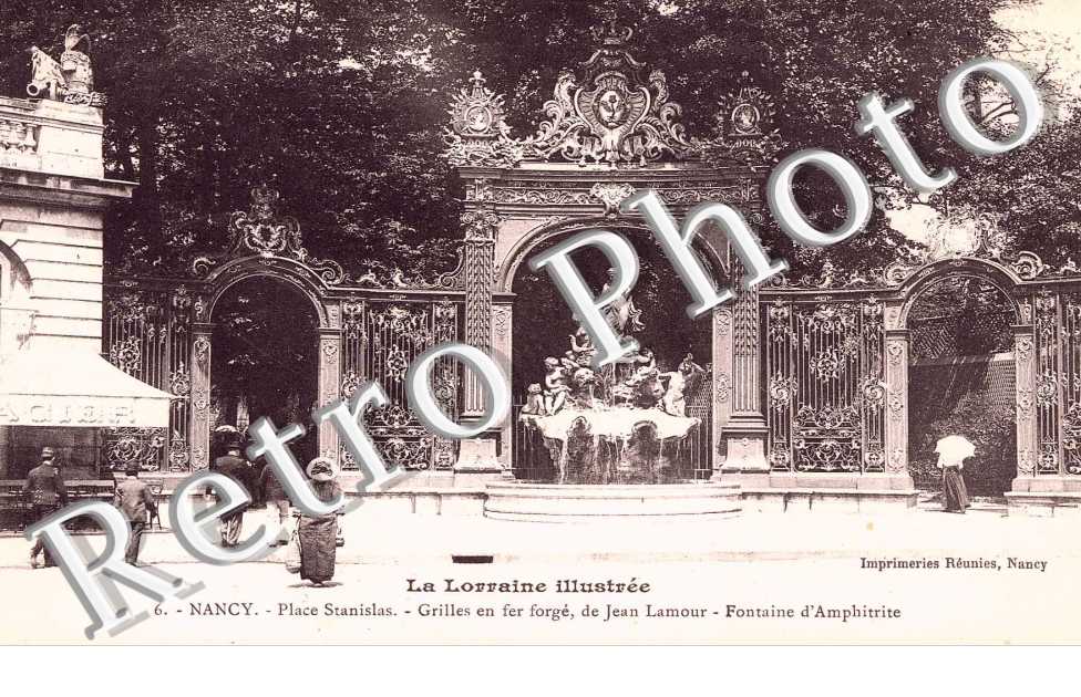 PLACE STANISLAS  Grilles en fer forge de Jean Lamour