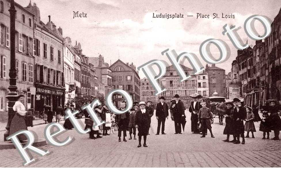 Ludwigsplatz - Place St. Louis - belle carte anim