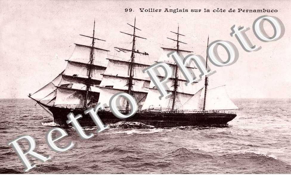 Voilier Anglais sur les Cotes de Pernambuco