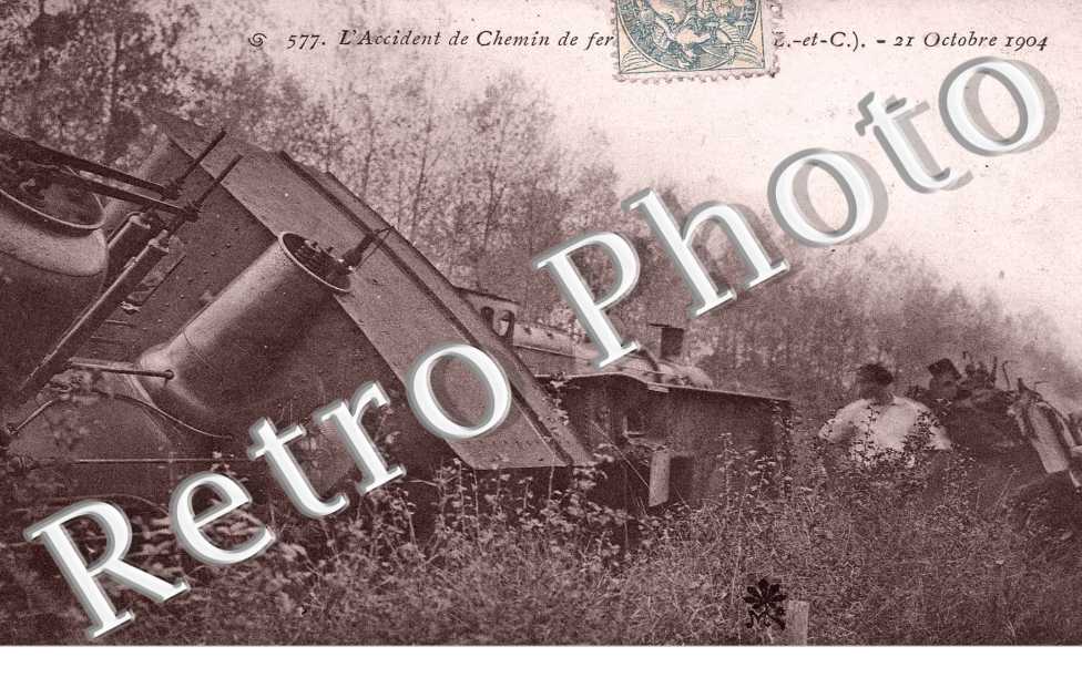 l'Accident du Chemin de Fer - 21 Octobre 1904