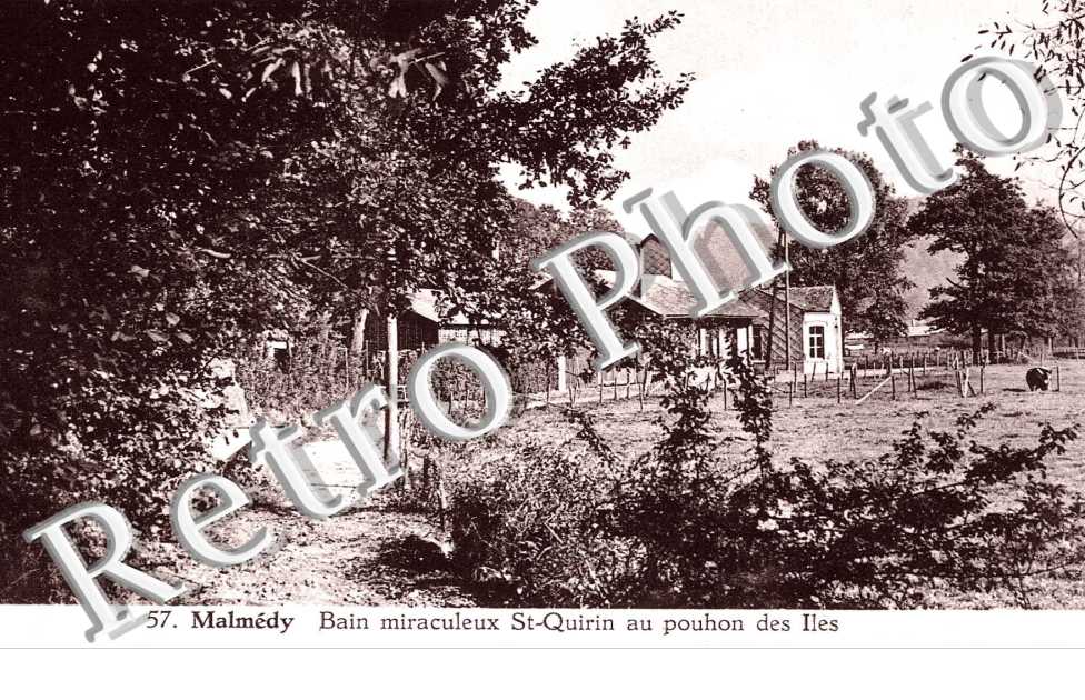 bain miraculeux Saint Quirin au pouhon des iles