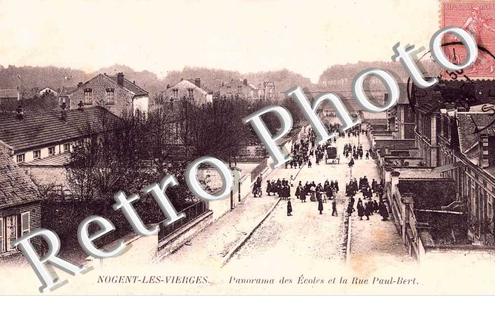 panorama des ecoles et la rue Paul Bert