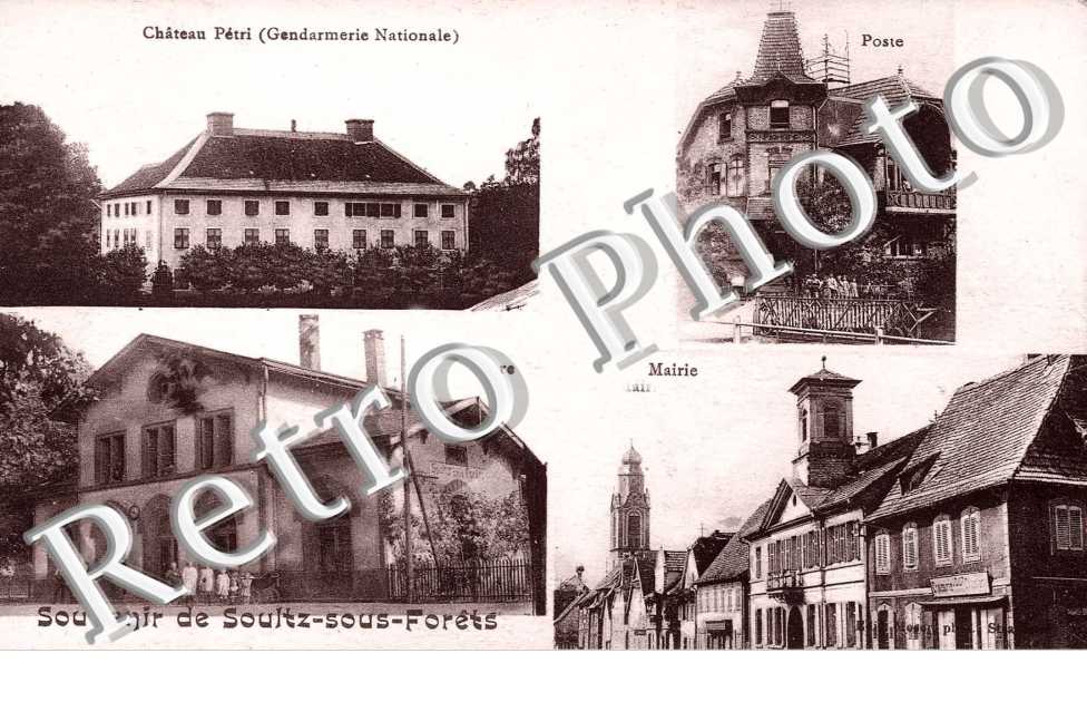 gare, mairie, chateau Petri, poste