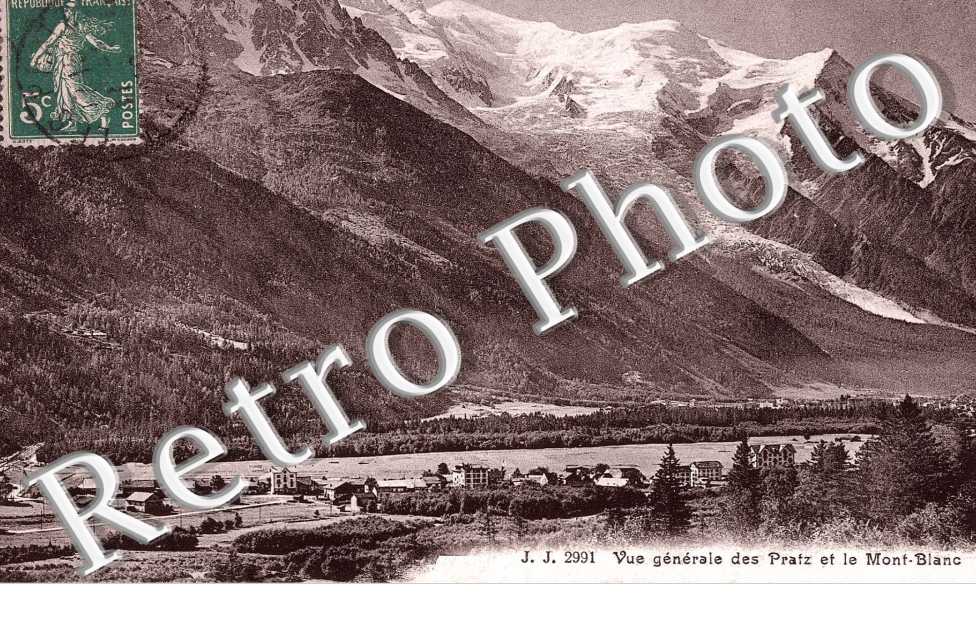 vue generale des Pratz et Mont Blanc