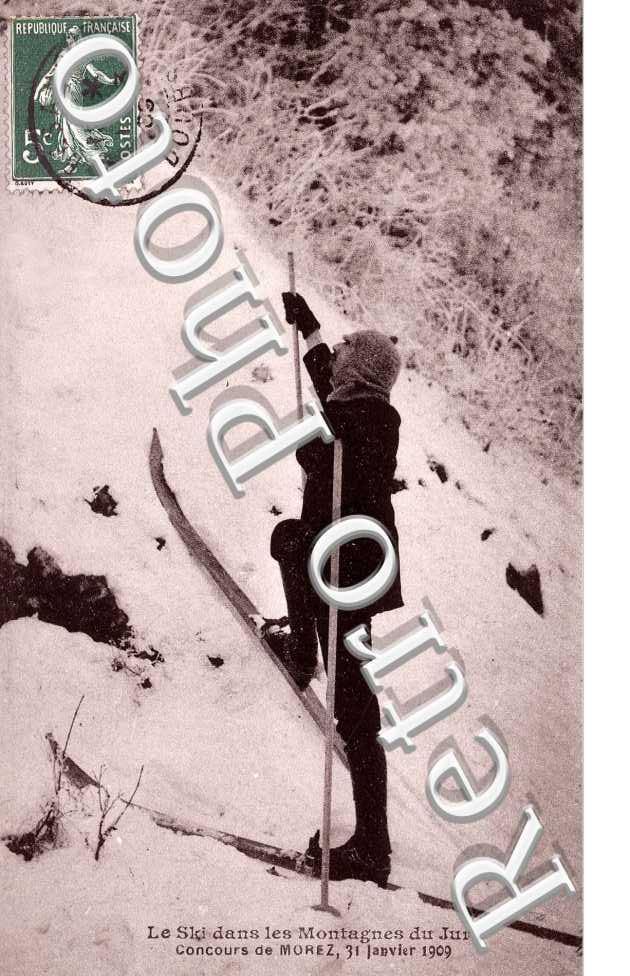 le ski dans les montagnes du jura, concours de morez, 31 janvier 1909