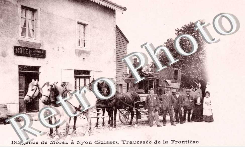 diligence de morez a nyon, traversee de la frontiere
