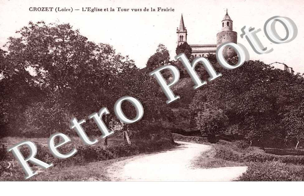 L'eglise et la tour vues de la Frairie