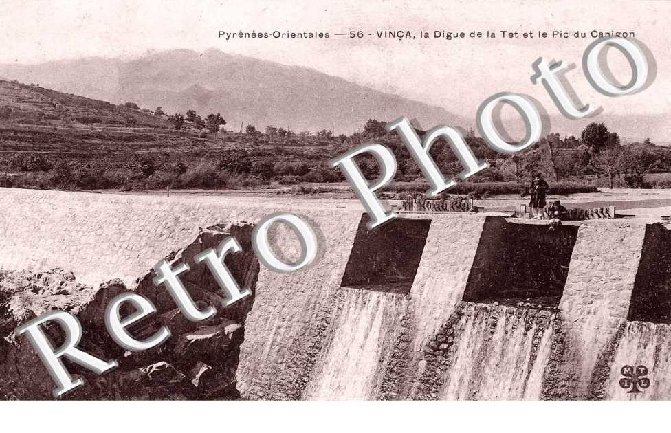 LA DIGUE de la Tet et le pic du Canigou
