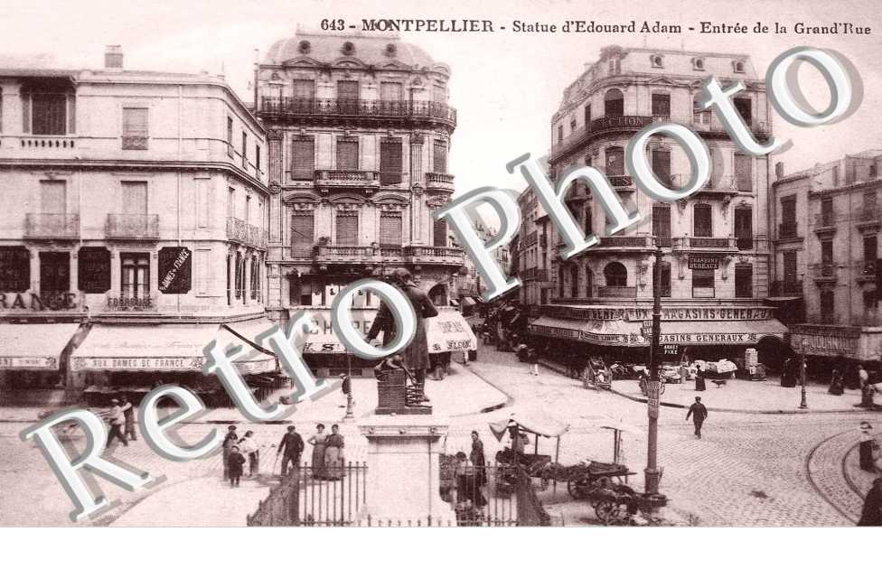 rueSTATUE D'EDOUARD ADAM ENTREE DE LA GRAND'RUE