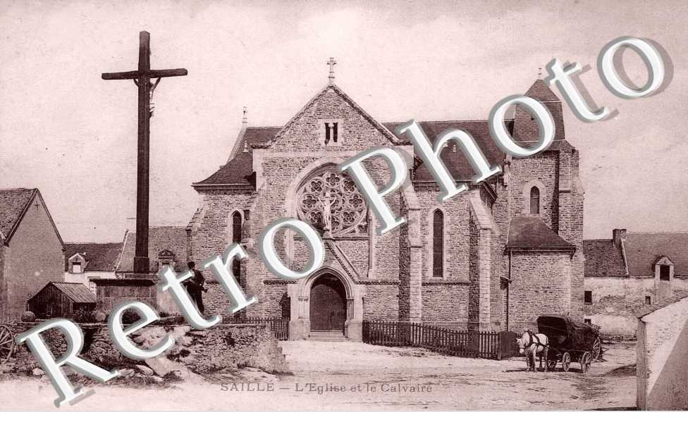 SAILLE l'eglise et le calvaire