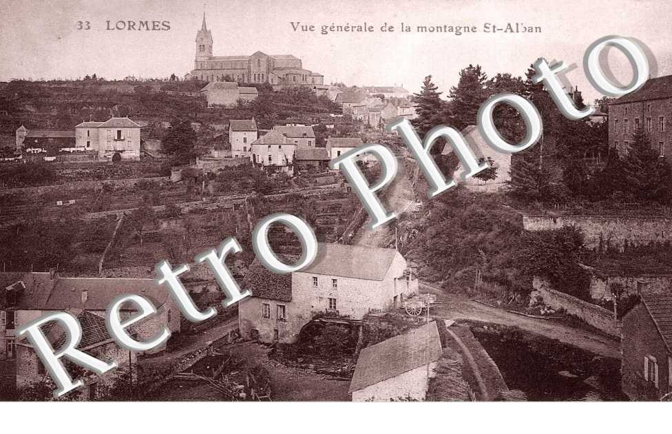 vue generale de la montagne St Alban