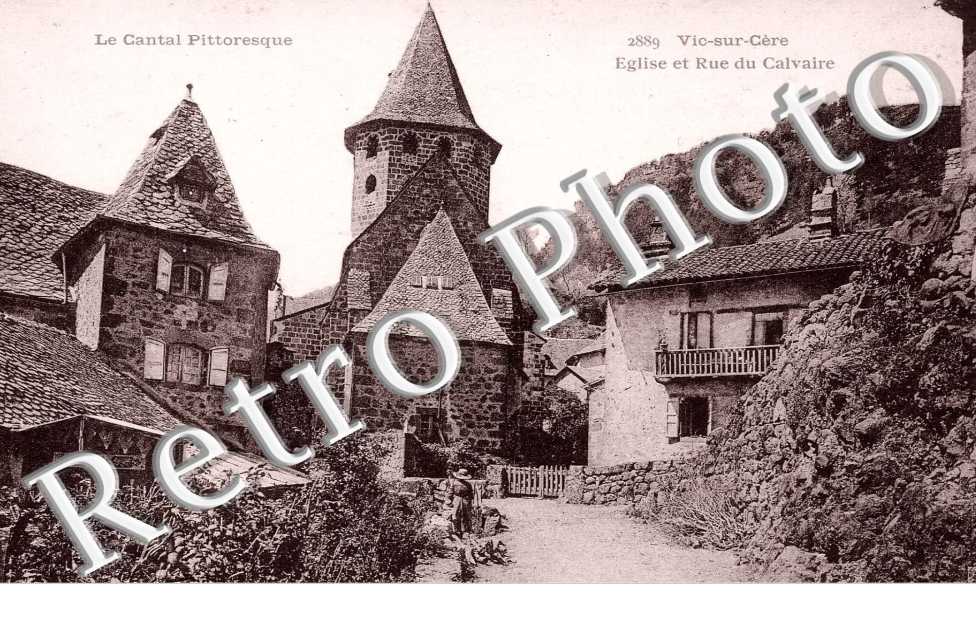 l&#039;eglise et rue du calvaire