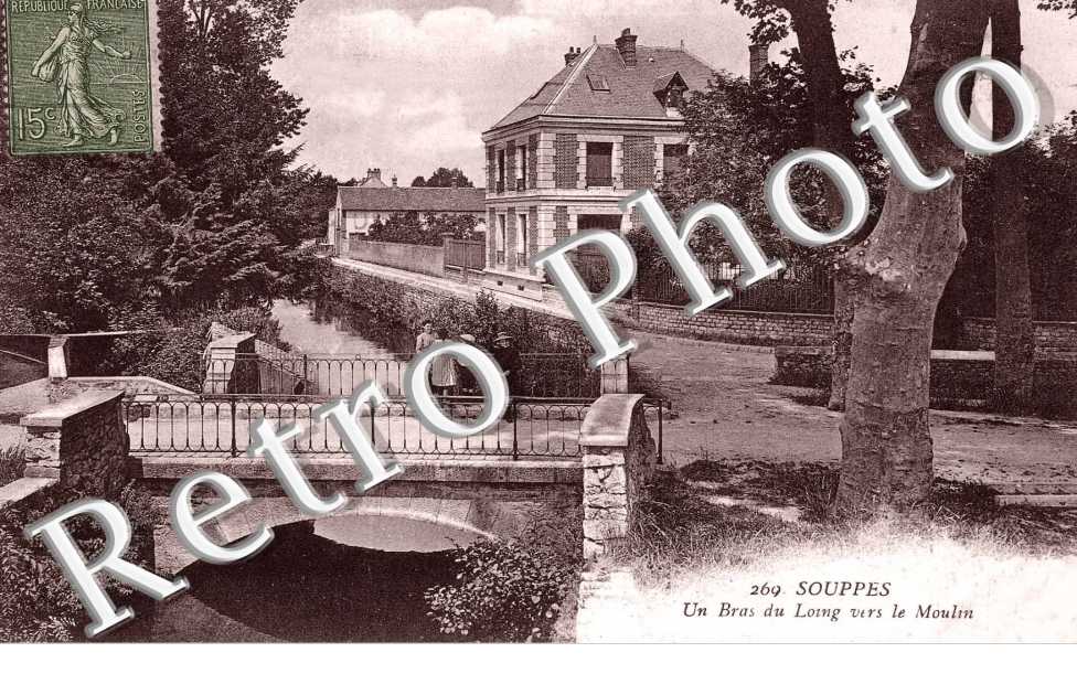 Un bras du Loing vers le Moulin