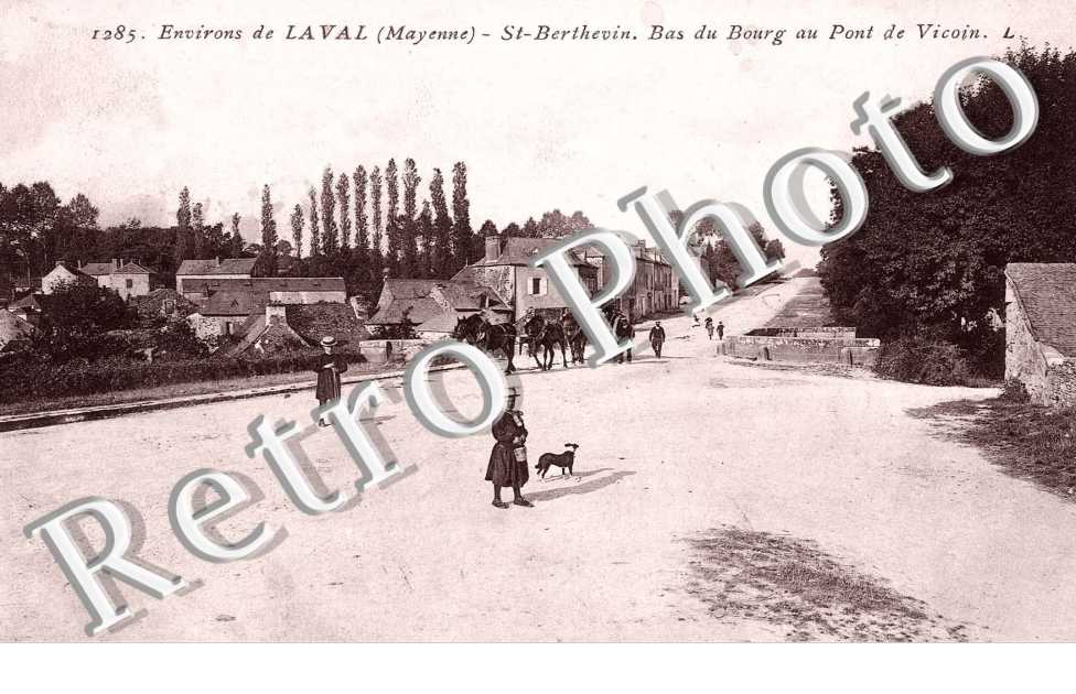 Bas du Bourg et pont de Vicoin