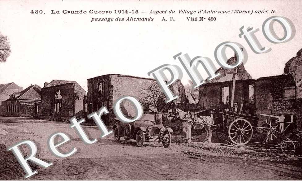 Aspect du village apres le passage des Allemands