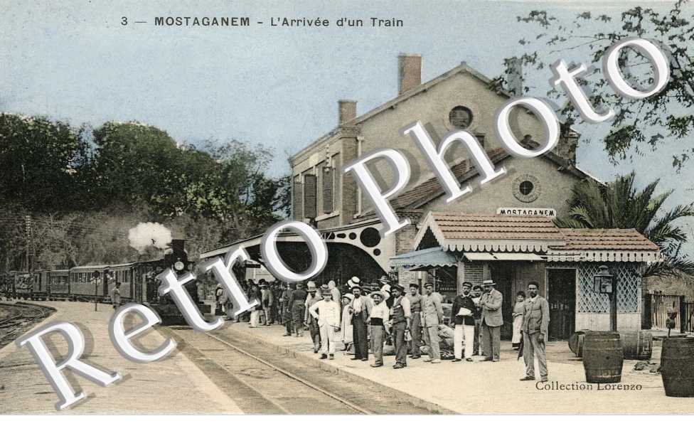 la gare, arrivee du train
