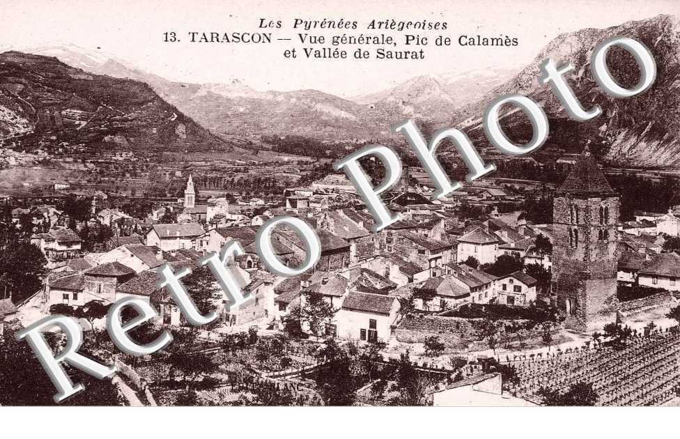 vue generale - pic de calames et vallee de saurat
