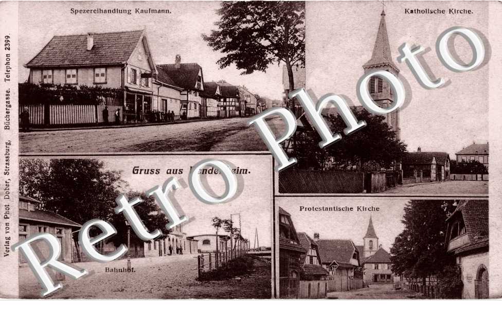 Katholische Kirche - Bahnhof - Protestantische kirche