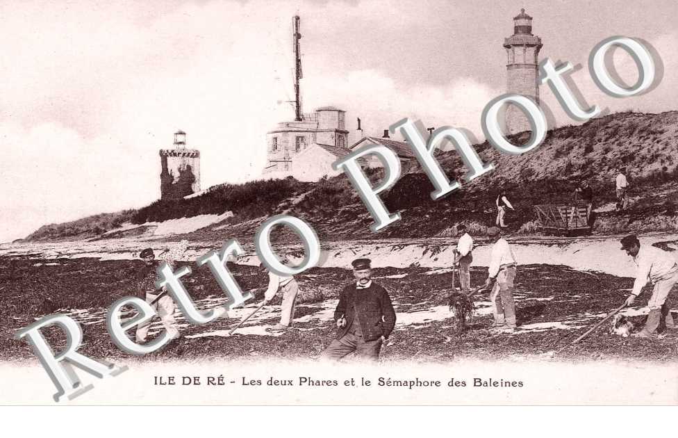 les deux phares et le semaphore des Baleines