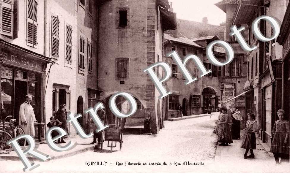 Rue Filaterie et entree de la rue d&#039;Hauteville