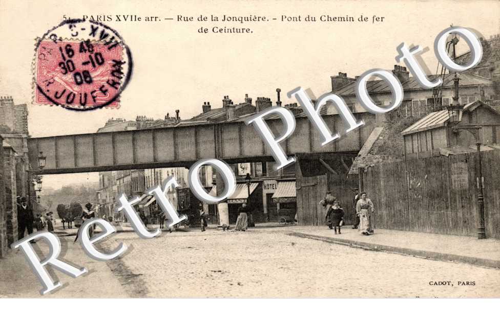 Rue de la Jonquière - Pont du Chemin de Fer de Ceinture