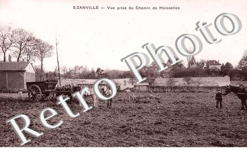 Vue prise du chemin de Moisselles