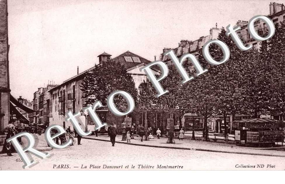 place Dancourt et le théâtre Montmartre